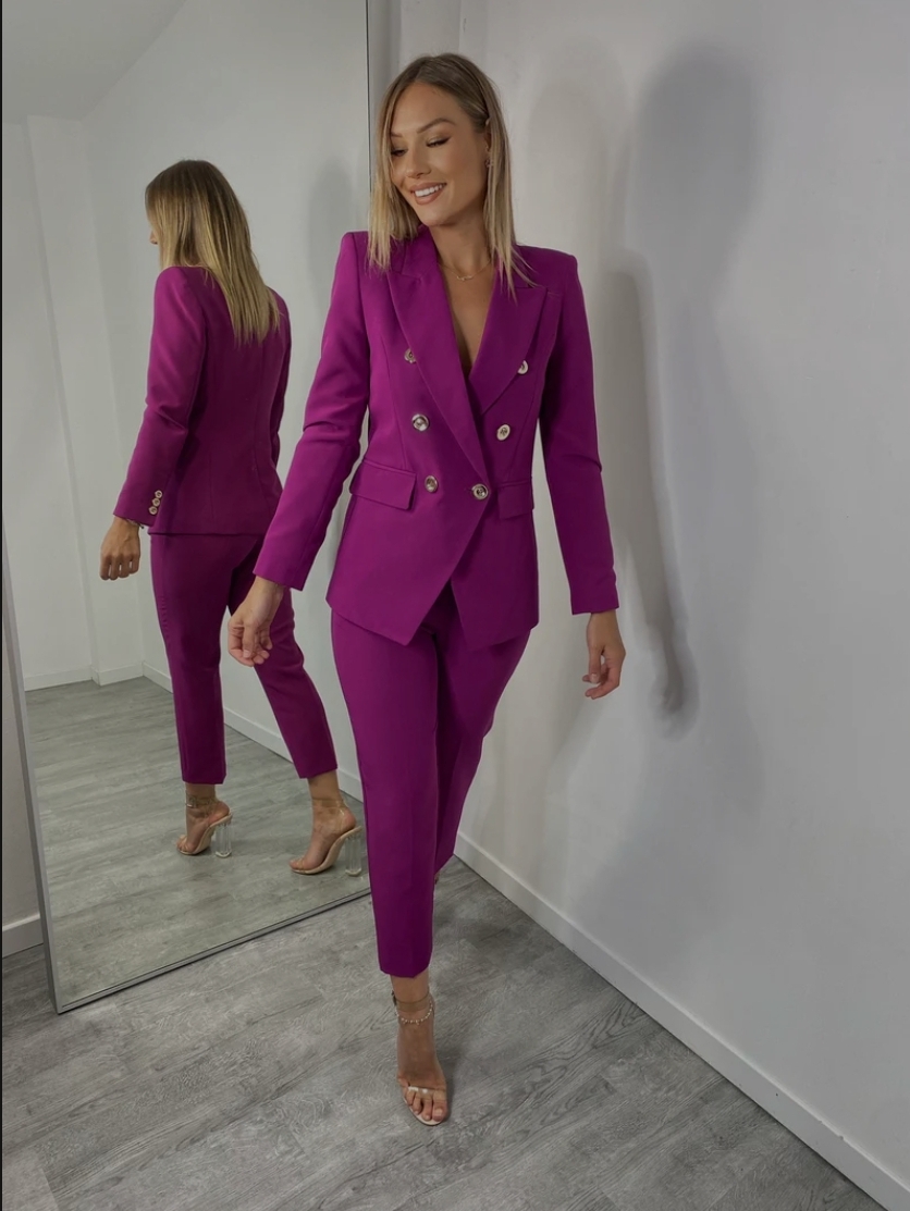 Jakke sæt  lilla / overdel blazer